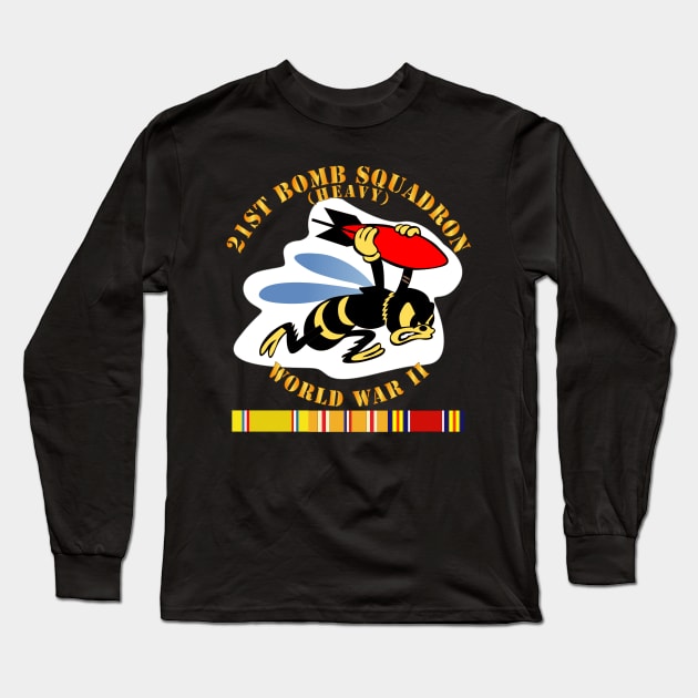 21st Bomb Squadron - WWII w PAC SVC Long Sleeve T-Shirt by twix123844